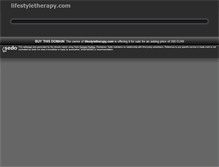 Tablet Screenshot of lifestyletherapy.com