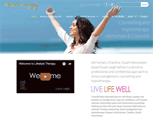 Tablet Screenshot of lifestyletherapy.net